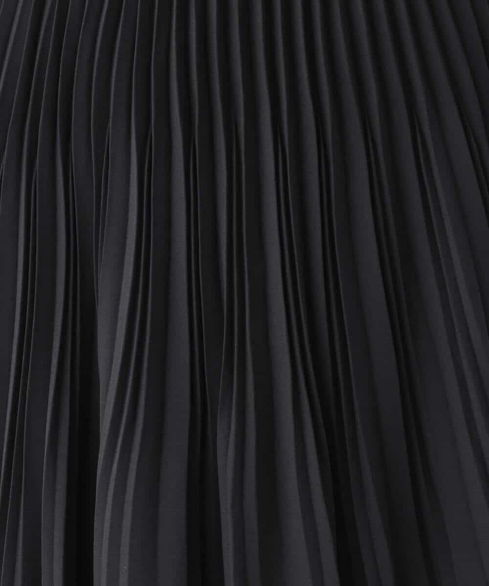 FIHFV05090 OFUON le MK(オフオン　ル　エムケー) [セットアップ対応]ジョーゼットプリーツスカート/洗える ブラック