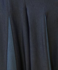 GJLGV35180 Jocomomola(ホコモモラ) テンセルデニム ウエスト刺繍ワイドパンツ ライトブルー