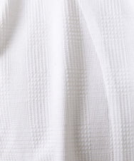 MNBHX12200 MICHEL KLEIN HOMME(ミッシェルクラン オム) グレンチェック柄半袖シャツ ホワイト(90)