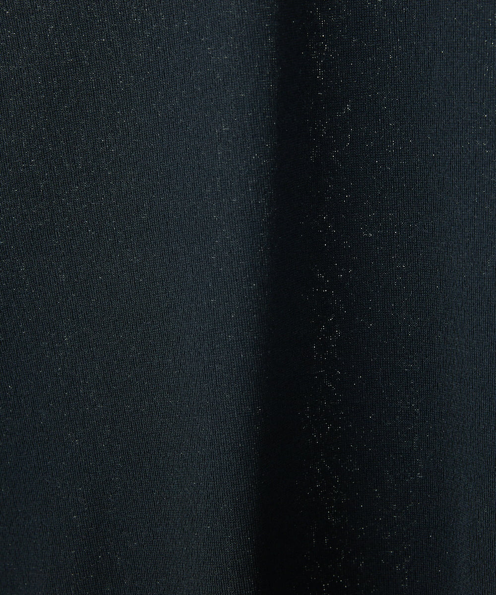 NHKAU03069 GIANNI LO GIUDICE(小さいサイズ)(メゾン ドゥ サンク) 【人気定番】ハイネック9分袖ベーシックカットソー ブラック