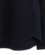 RLKEV24210 HIROKO BIS GRANDE(ヒロコ ビス グランデ) 【大きいサイズ】スパンコールロゴTシャツ /洗える ネイビー