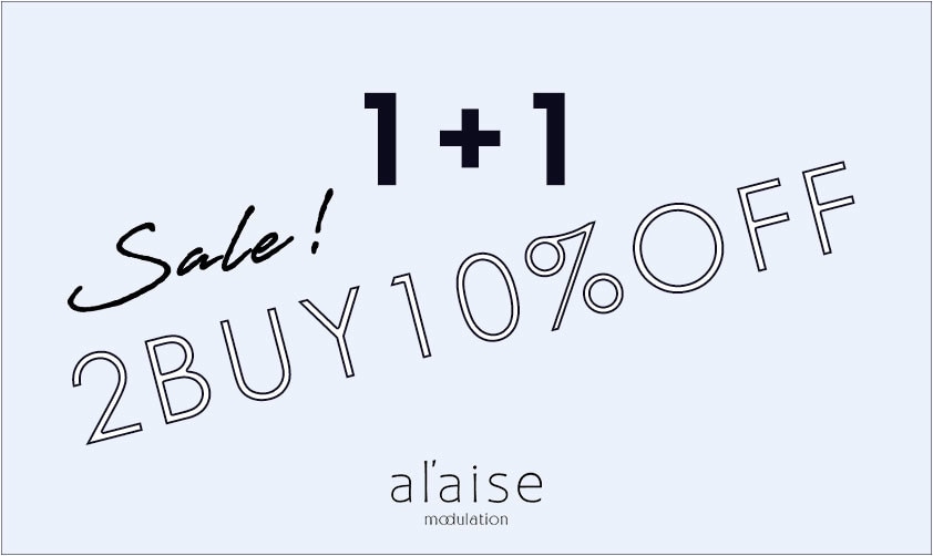 【新作・セールも全品対象】2点10%OFFキャンペーン al'aise modulation限定