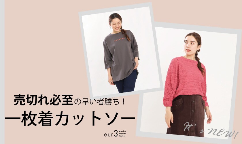 【早い者勝ち！】売切れ必至の一枚着カットソー