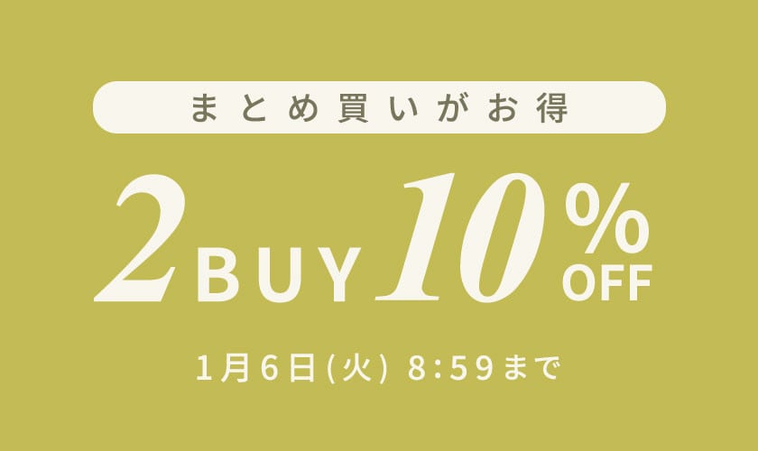 まとめ買いがお得 2点10%OFF