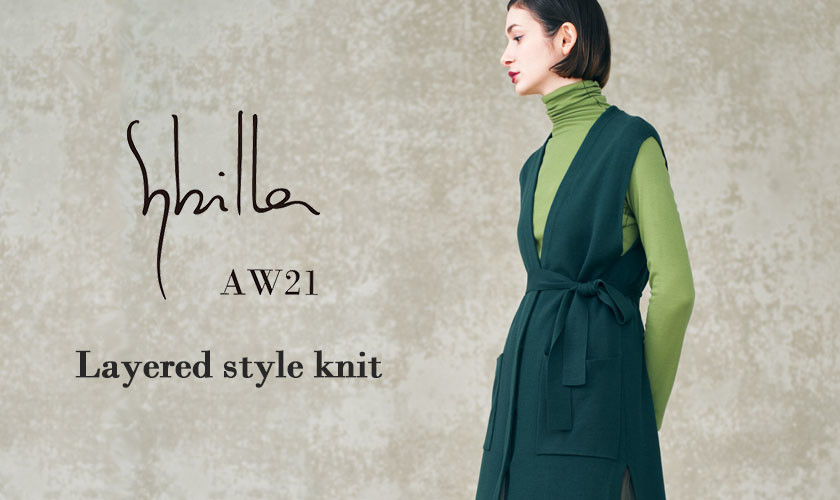 AW21 New Collection - Layered style knit -