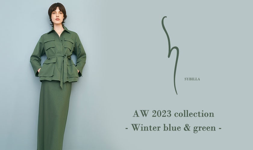 【S SYBILLA】AW 2023 - Winter blue & green -