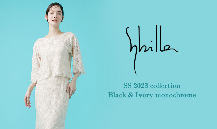Sybilla SS 2023  - Black & Ivory monochrome -