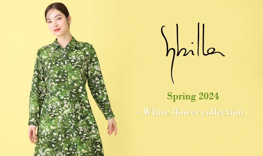 Sybilla Spring 2024 - White flower collection -
