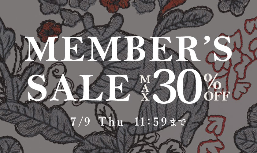 MAX30%OFF MEMBER'S SALE