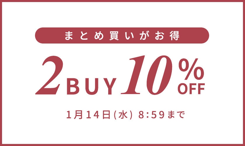 まとめ買いがお得 2点10%OFF