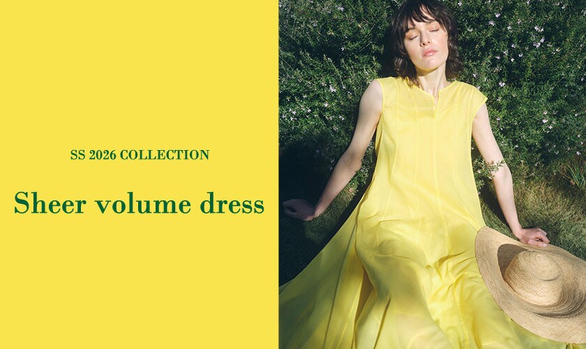 【S SYBILLA】SS26 - Sheer volume dress - 