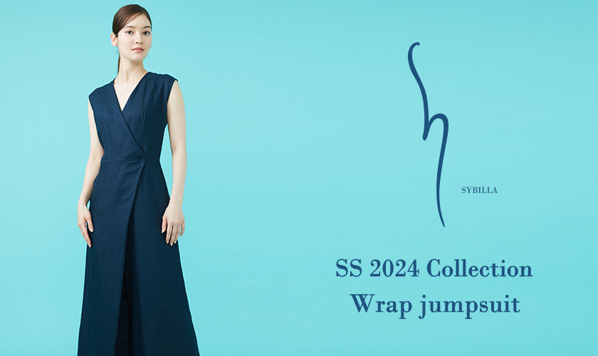 【S SYBILLA】SS24 - Wrap jumpsuit -