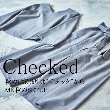 MK MICHEL KLEIN "Checked Setup"