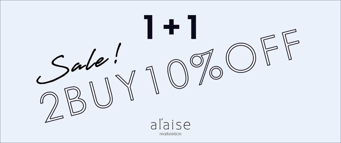 【新作・セールも全品対象】2点10%OFFキャンペーン al'aise modulation限定
