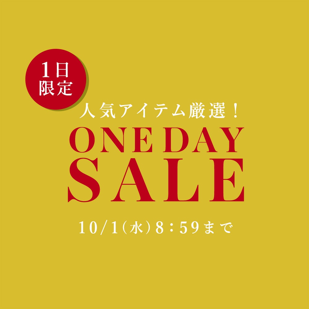 人気アイテム厳選1日限定 ONE DAY SALE