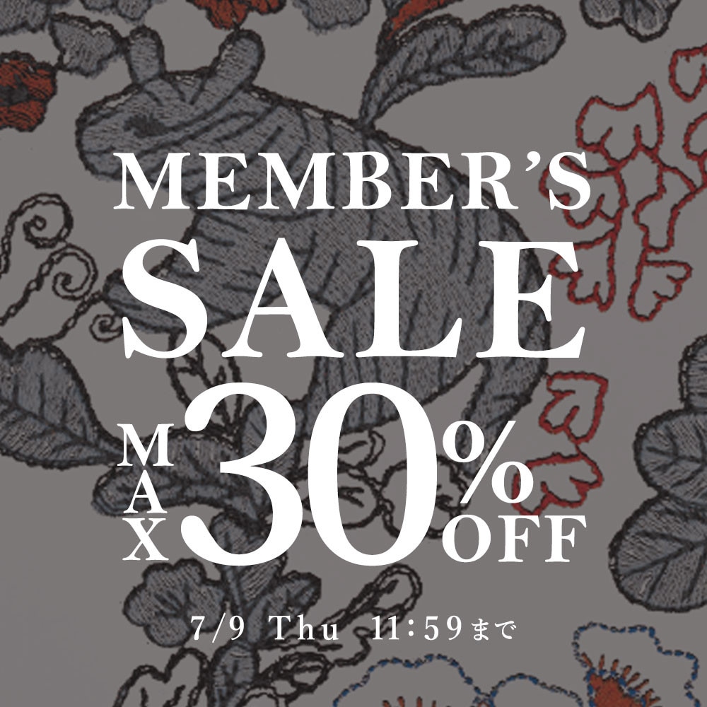 MAX30%OFF MEMBER'S SALE