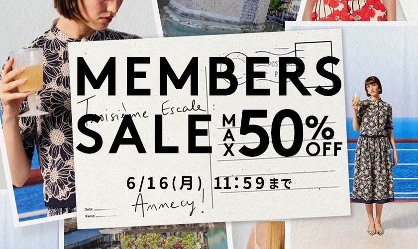 MAX50%OFF MEMBER'S SALE