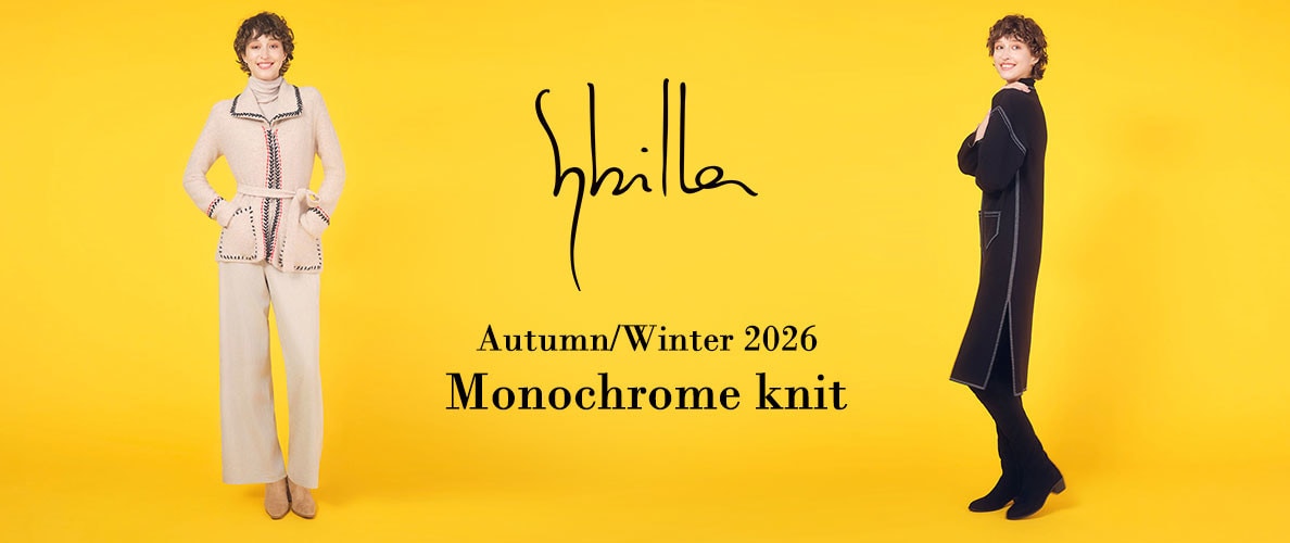 Sybilla 26AW - Monochrome knit-
