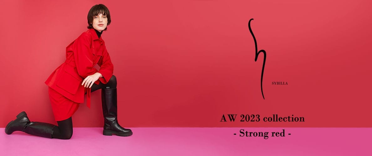 【S SYBILLA】AW 2023 - Strong red -