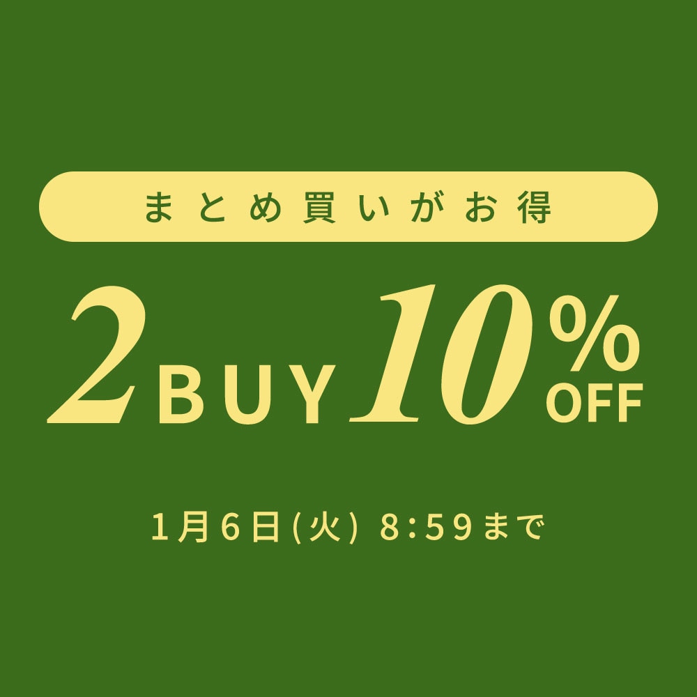 まとめ買いがお得 2点10%OFF