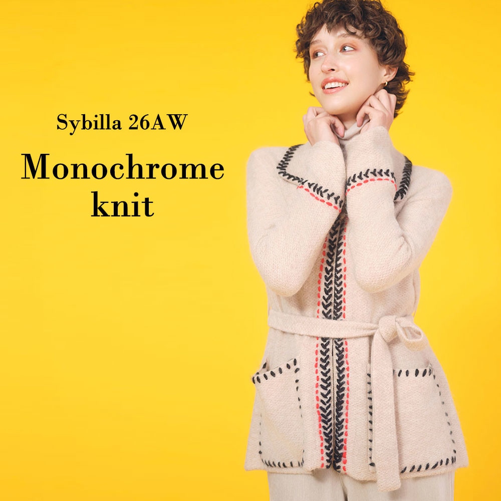 Sybilla 26AW - Monochrome knit-