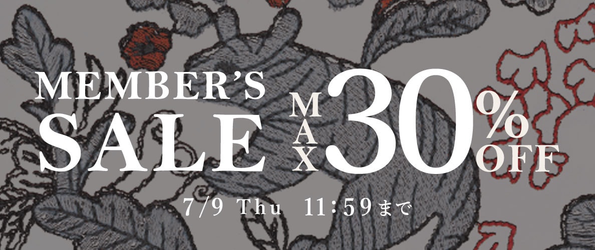 MAX30%OFF MEMBER'S SALE