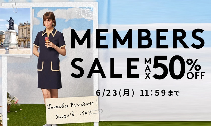MAX50%OFF MEMBER'S SALE