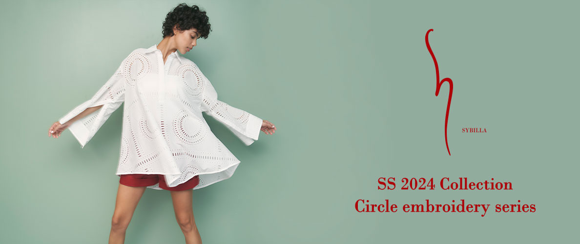 【S SYBILLA】SS 2024 - Circle embroidery series -