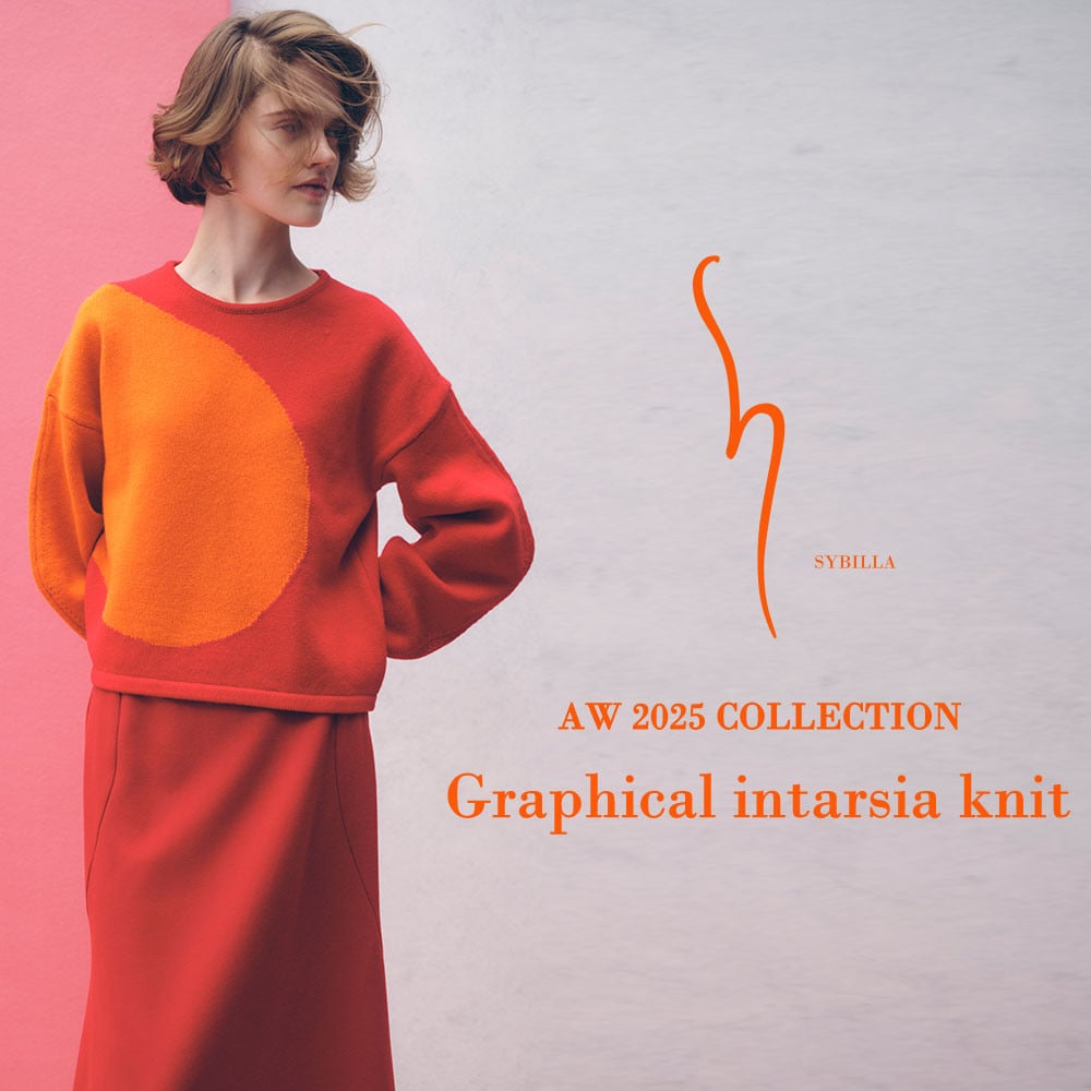 【S SYBILLA】AW25 - Graphical intarsia knit - 