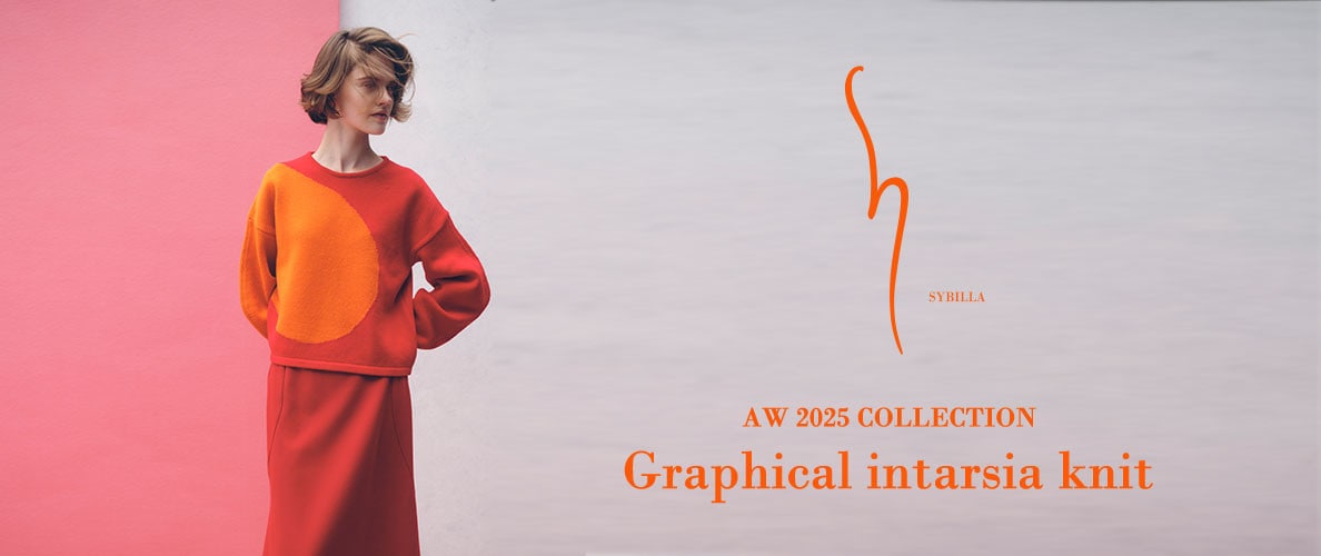 【S SYBILLA】AW25 - Graphical intarsia knit - 