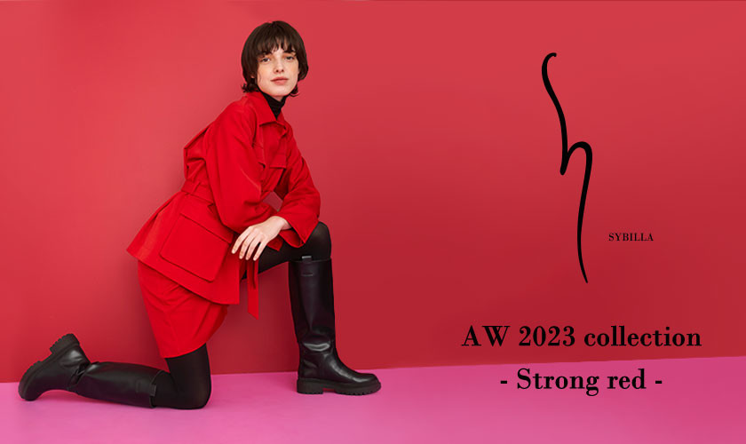 【S SYBILLA】AW 2023 - Strong red -