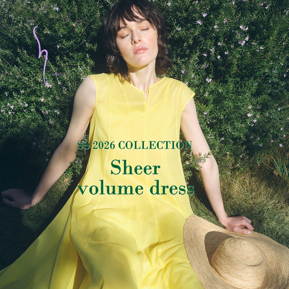 【S SYBILLA】SS26 - Sheer volume dress - 