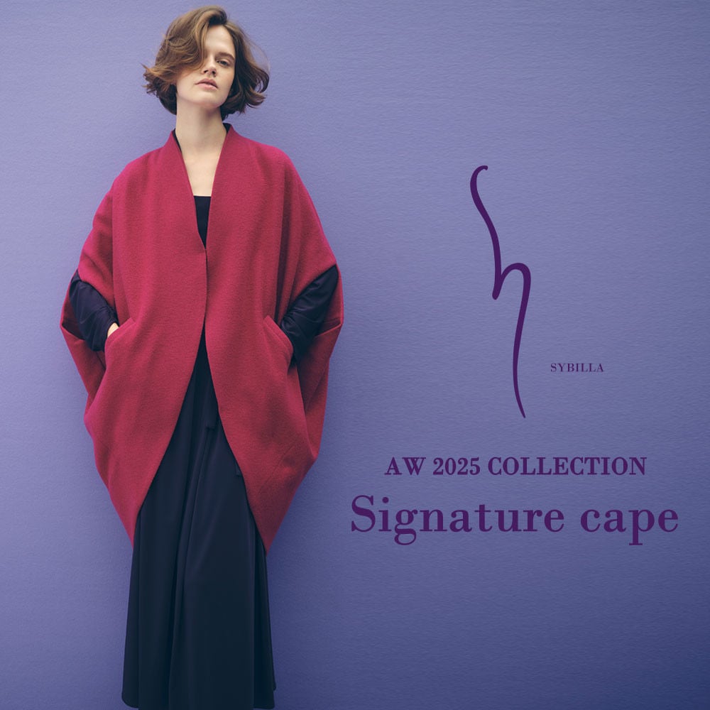 【S SYBILLA】AW25 - Signature cape - 