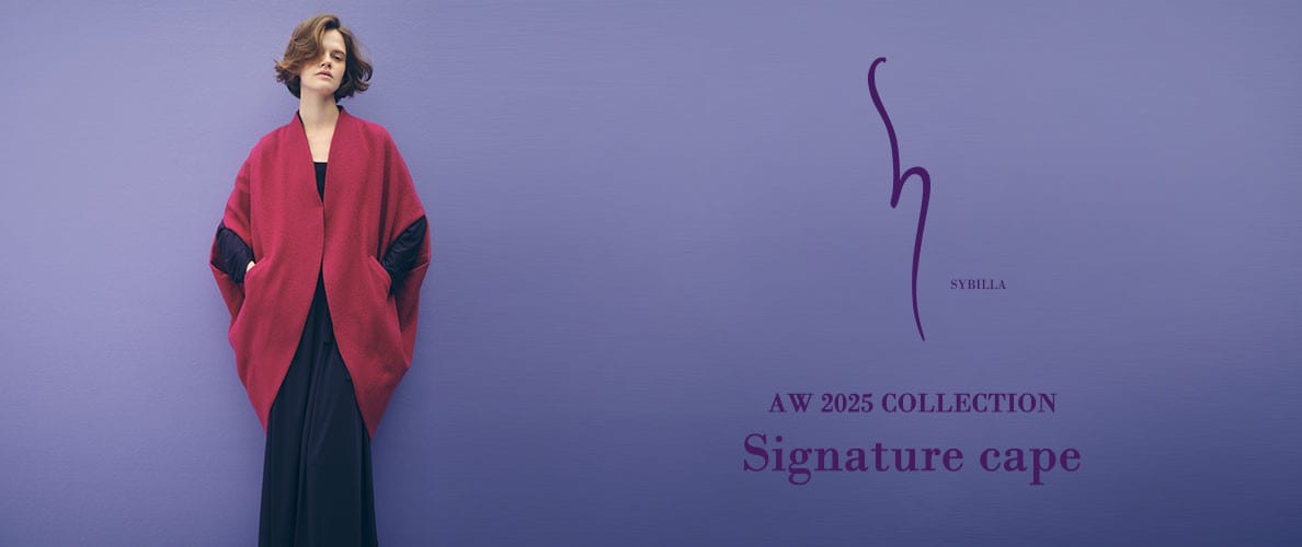 【S SYBILLA】AW25 - Signature cape - 