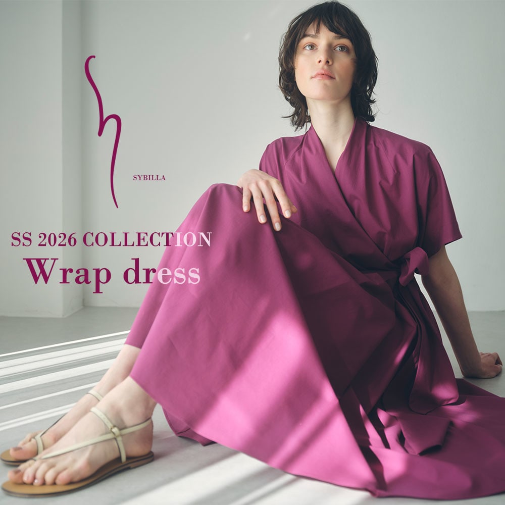 【S SYBILLA】SS26 - Wrap dress - 