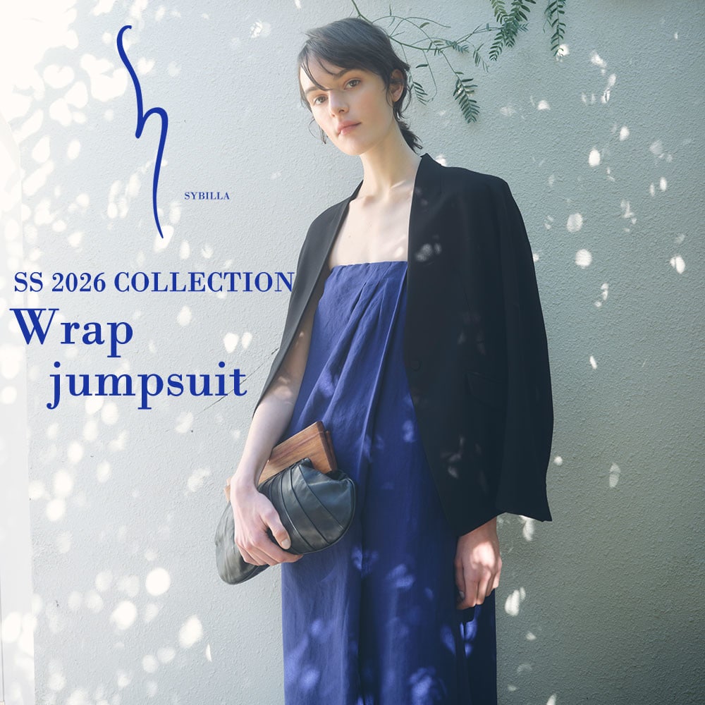 【S SYBILLA】SS26 - Wrap jumpsuit - 
