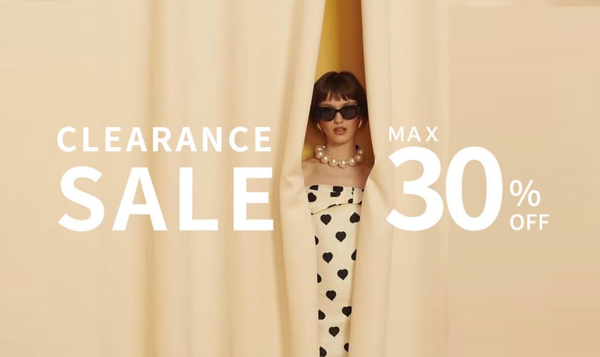 最大30%OFF CLEARANCE SALE