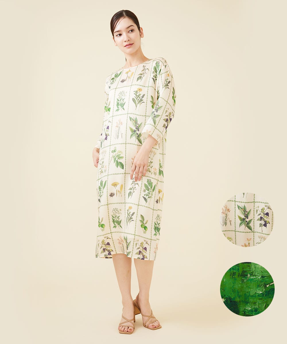 Botanical garden print dresses