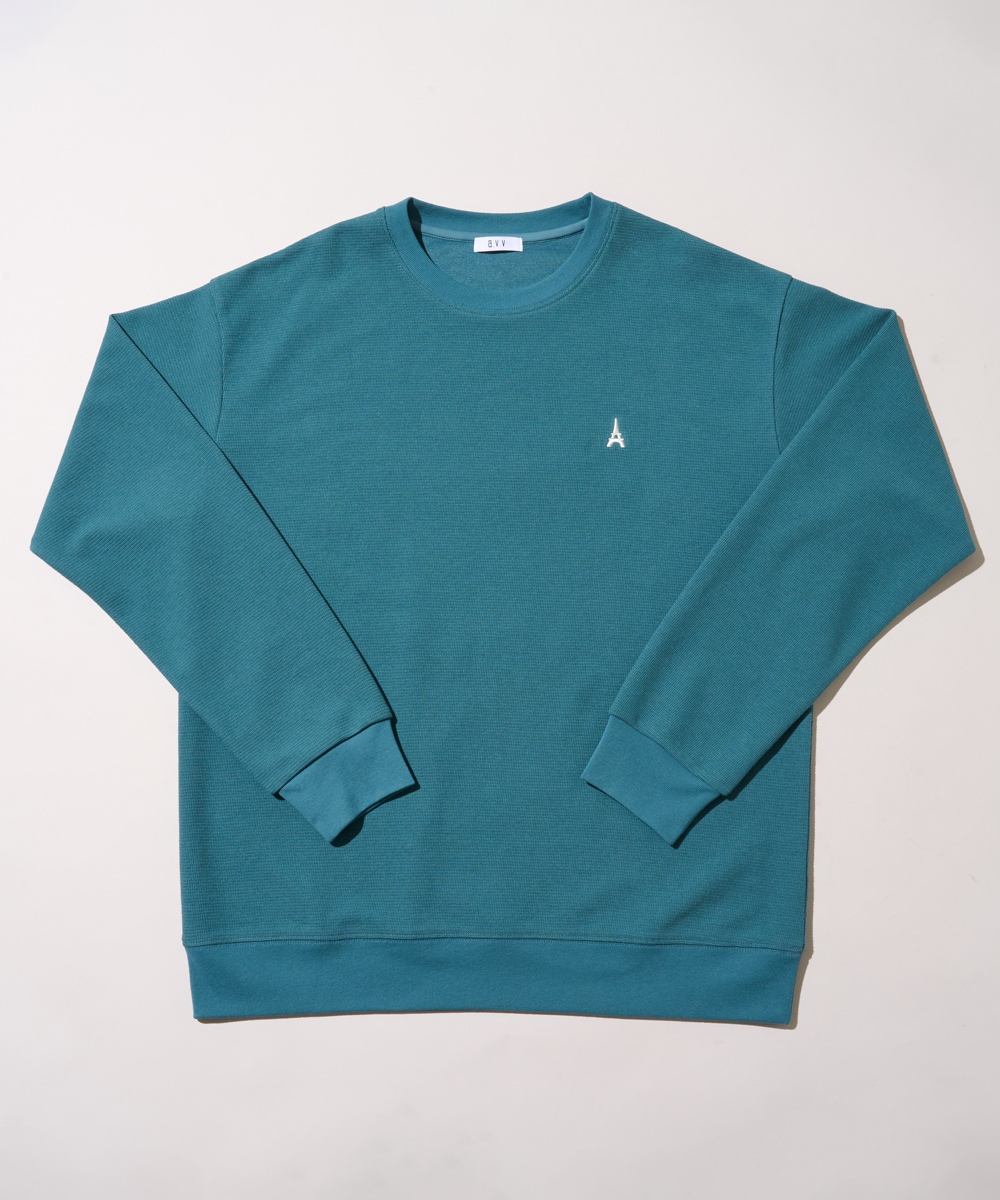 毎年人気売上NO.1！アゼダブルフェイス1ポイント刺繍プルオーバー