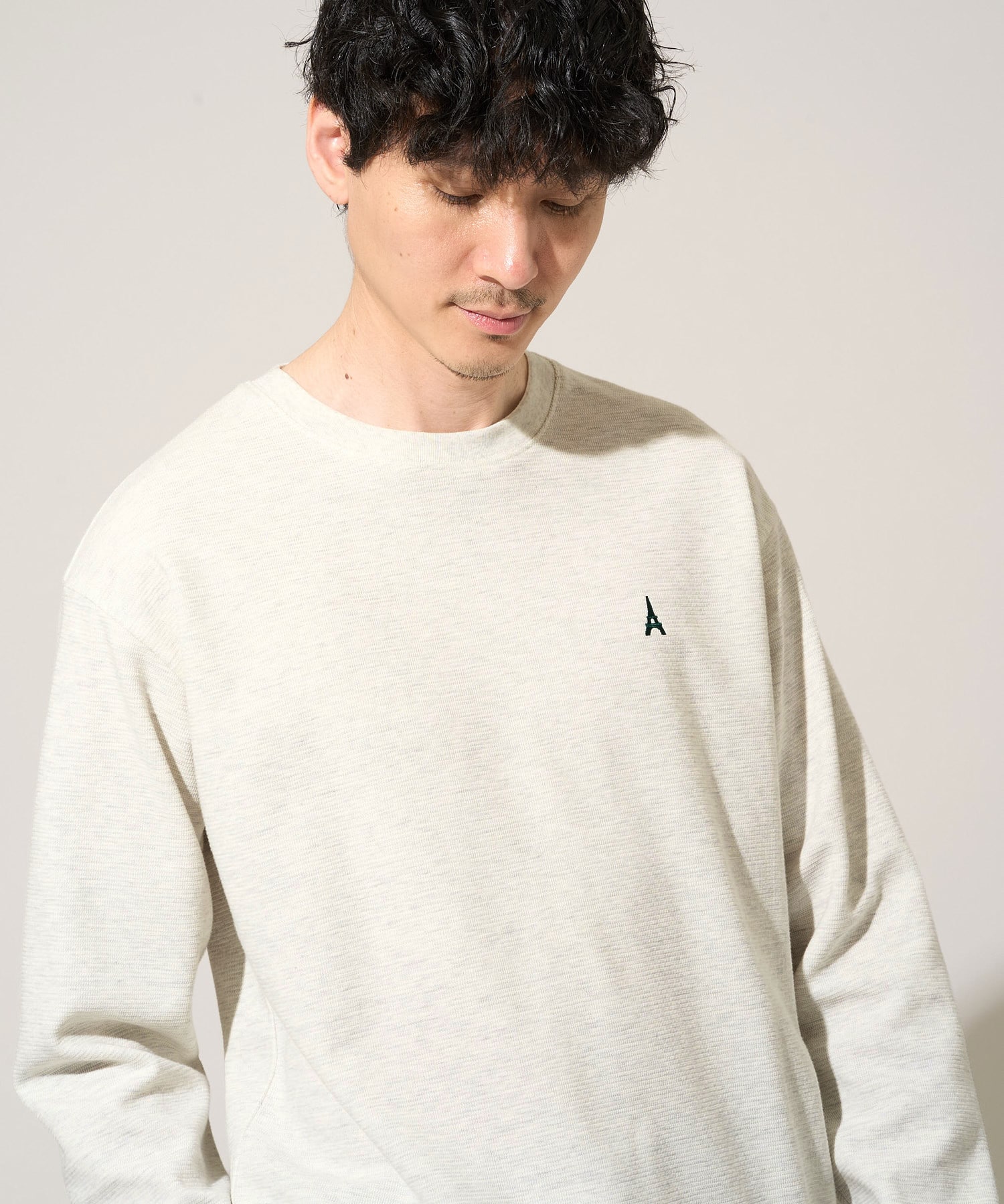 毎年人気売上NO.1！アゼダブルフェイス1ポイント刺繍プルオーバー