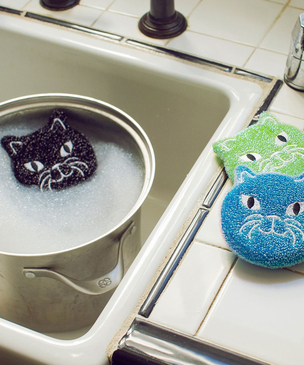 Kitty Scrub Sponge