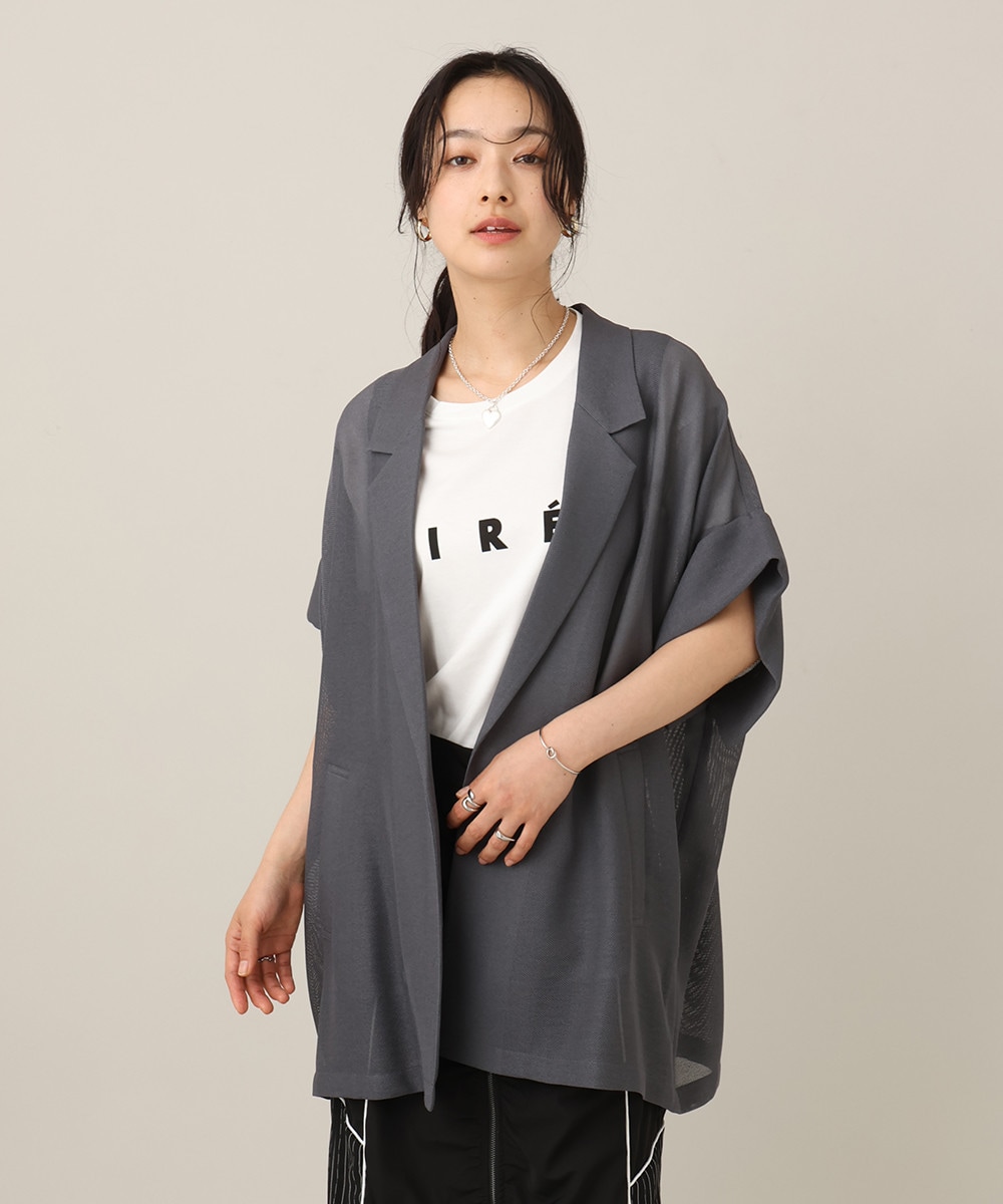 ハーフスリーブメッシュジャケット