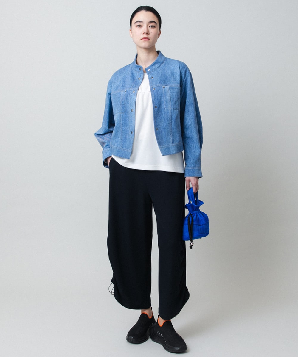 メッセージプリントデニムジャケット