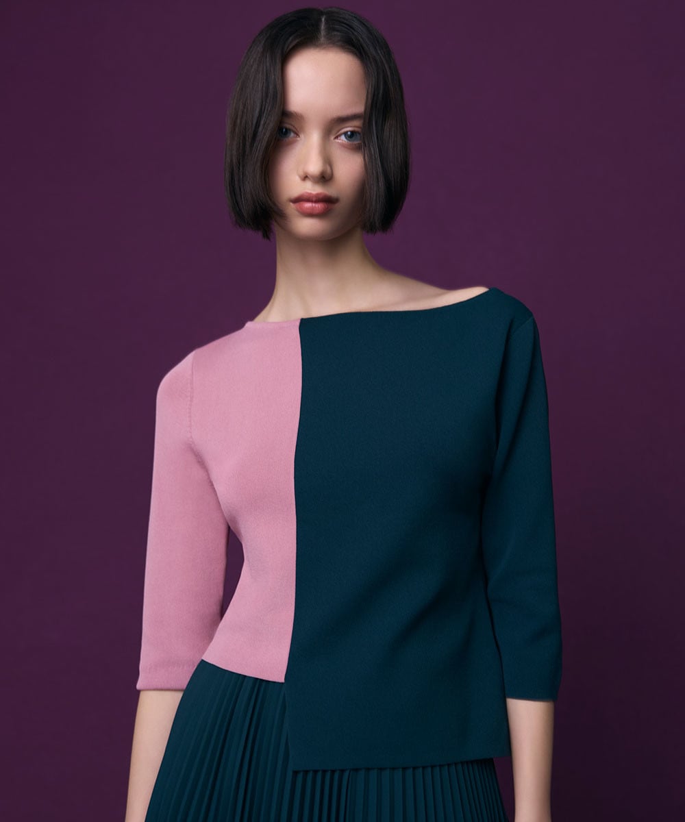 Bi-color knit