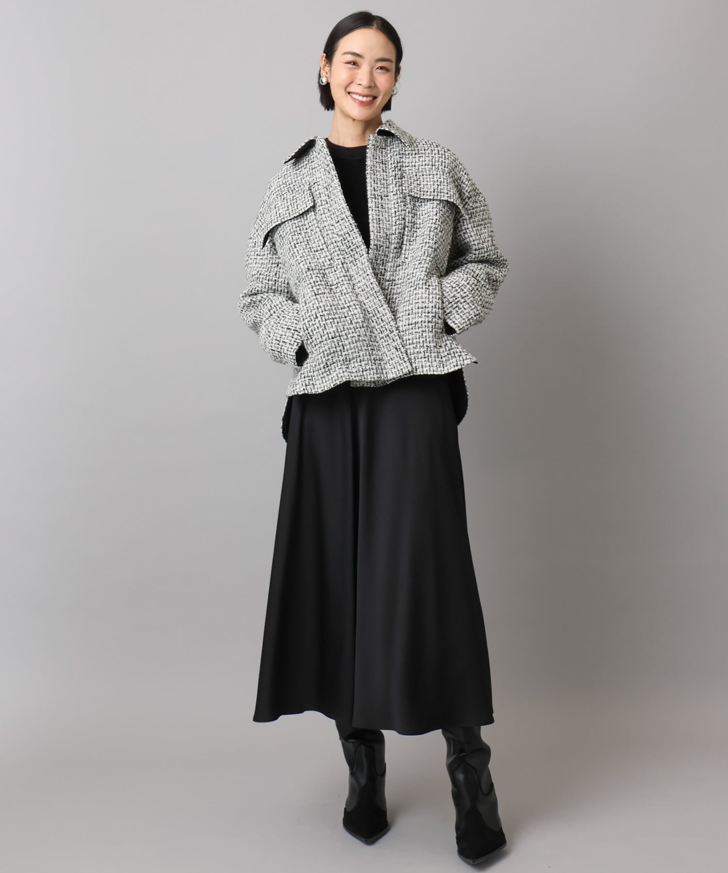 ファンシーツイードCPOジャケット