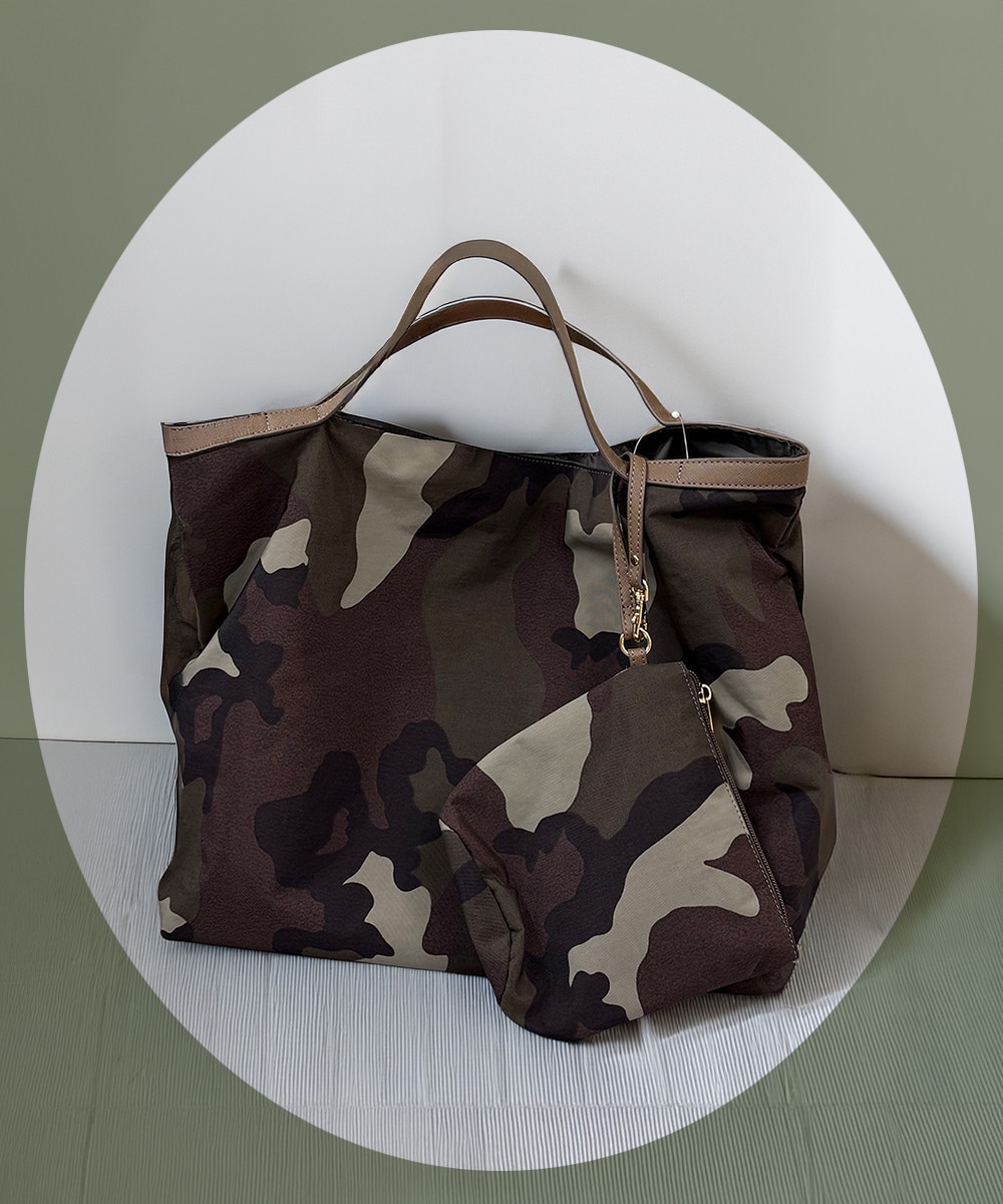 カモフラージュ柄BIGトートバッグ