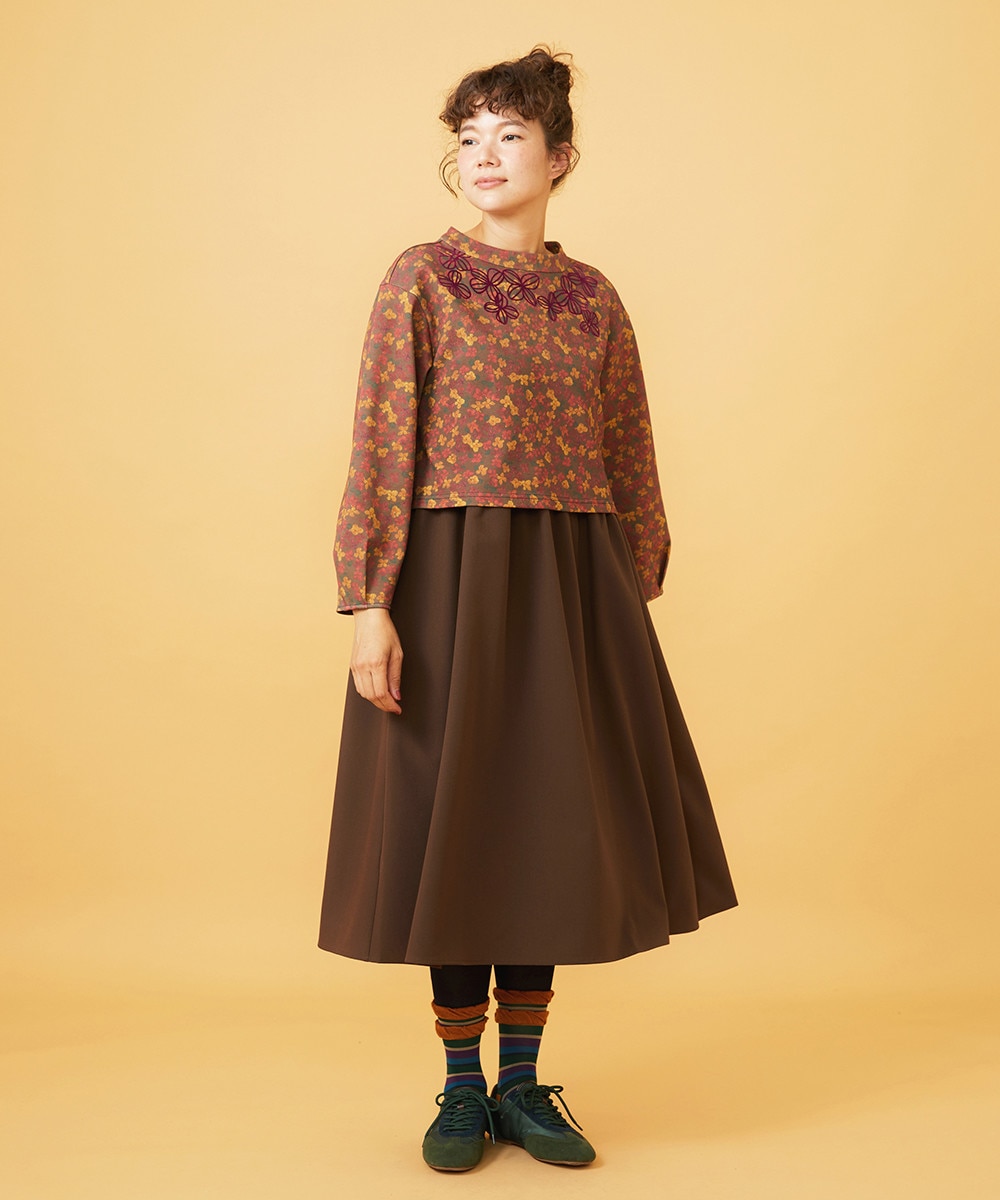 【2WAY】Pintras フラワープリントセパレートワンピース