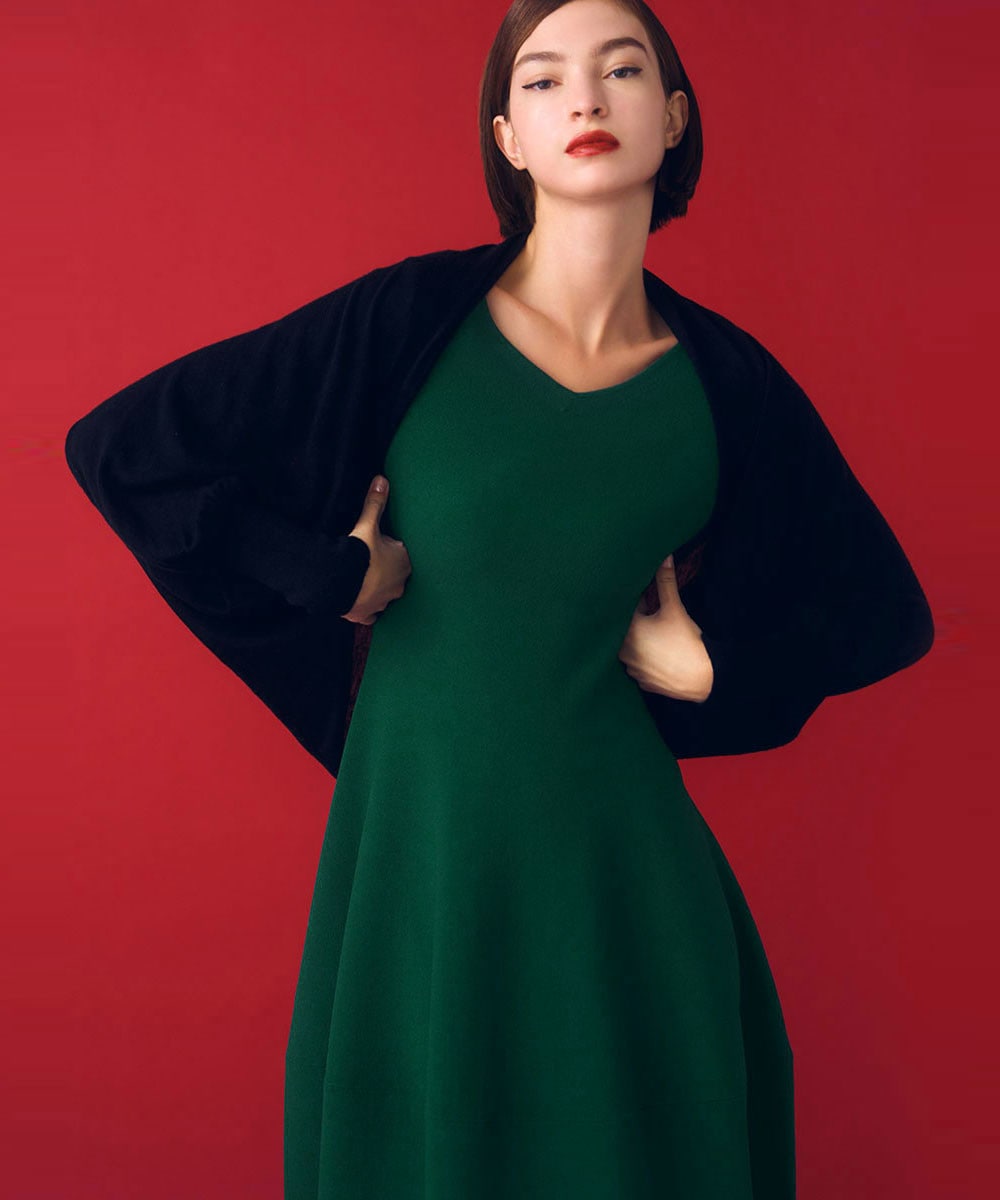Drape knit bolero