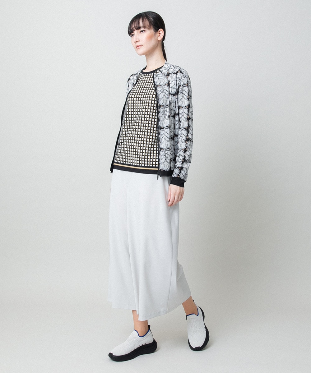 ファジーチェックプルオーバー/日本製/洗える