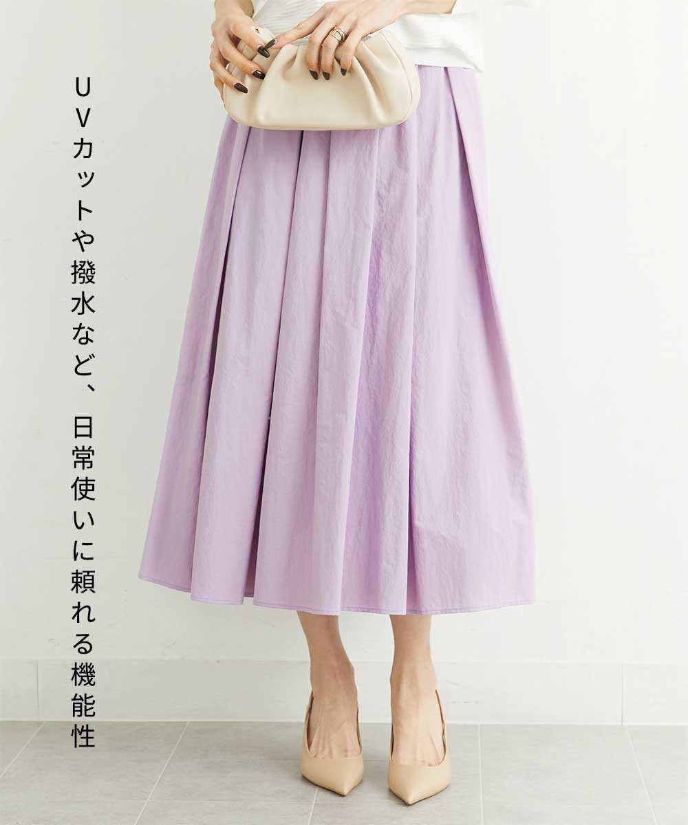 ミッシェルクランのタスランギャザースカートの画像